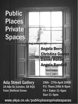 Public Places Private Spaces Exhibition. Click to see next image.